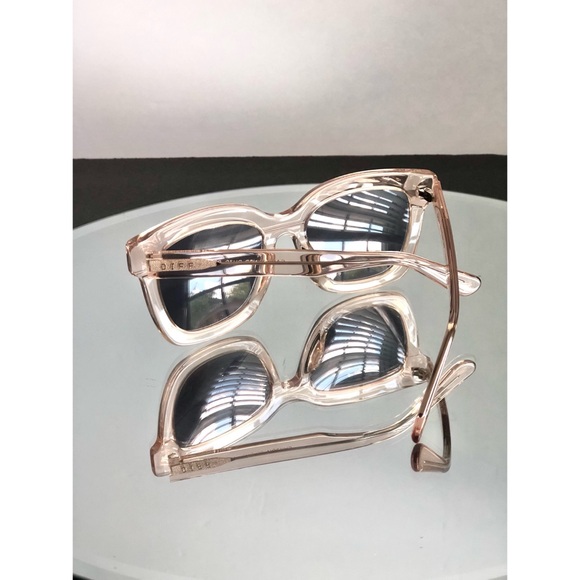 DIFF Eyewear Women Light Pink Crystal Gradient Sunglasses Bella Collection NWOT - Picture 5 of 8